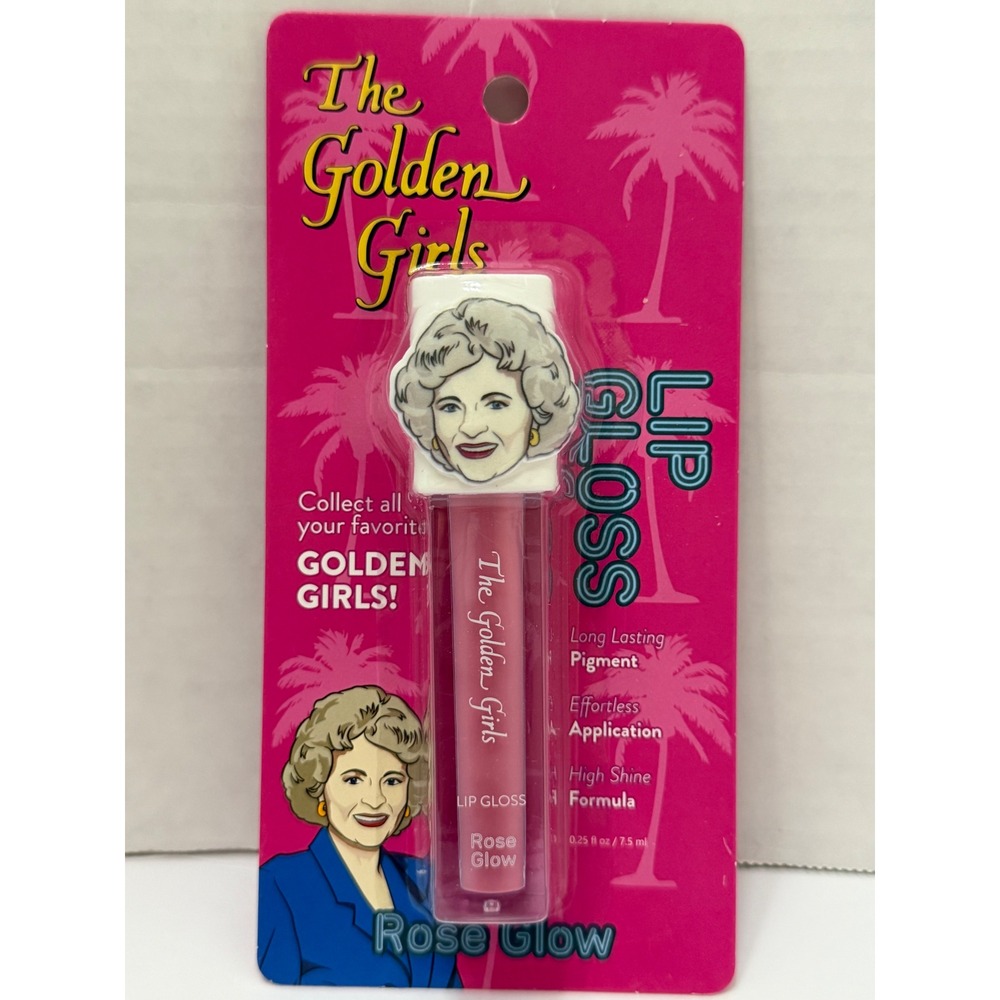 The Golden Girls Rose Glow Lip Gloss Rose Nylund High Shine 0.25 fl oz New
